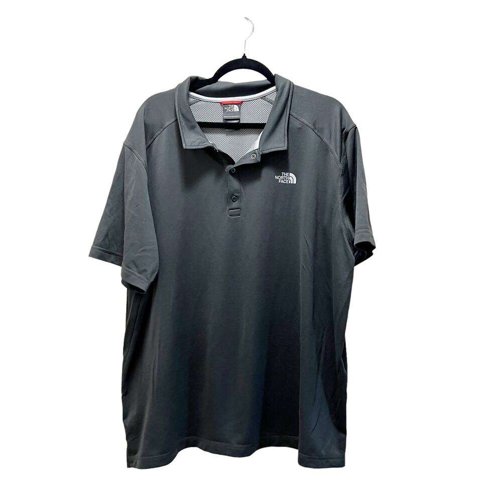 The North Face Men's Polo Shirt Dark Gray Short Sleeve Size XXL Golf Polo